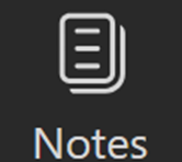 The "Notes" icon in Microsoft Teams
